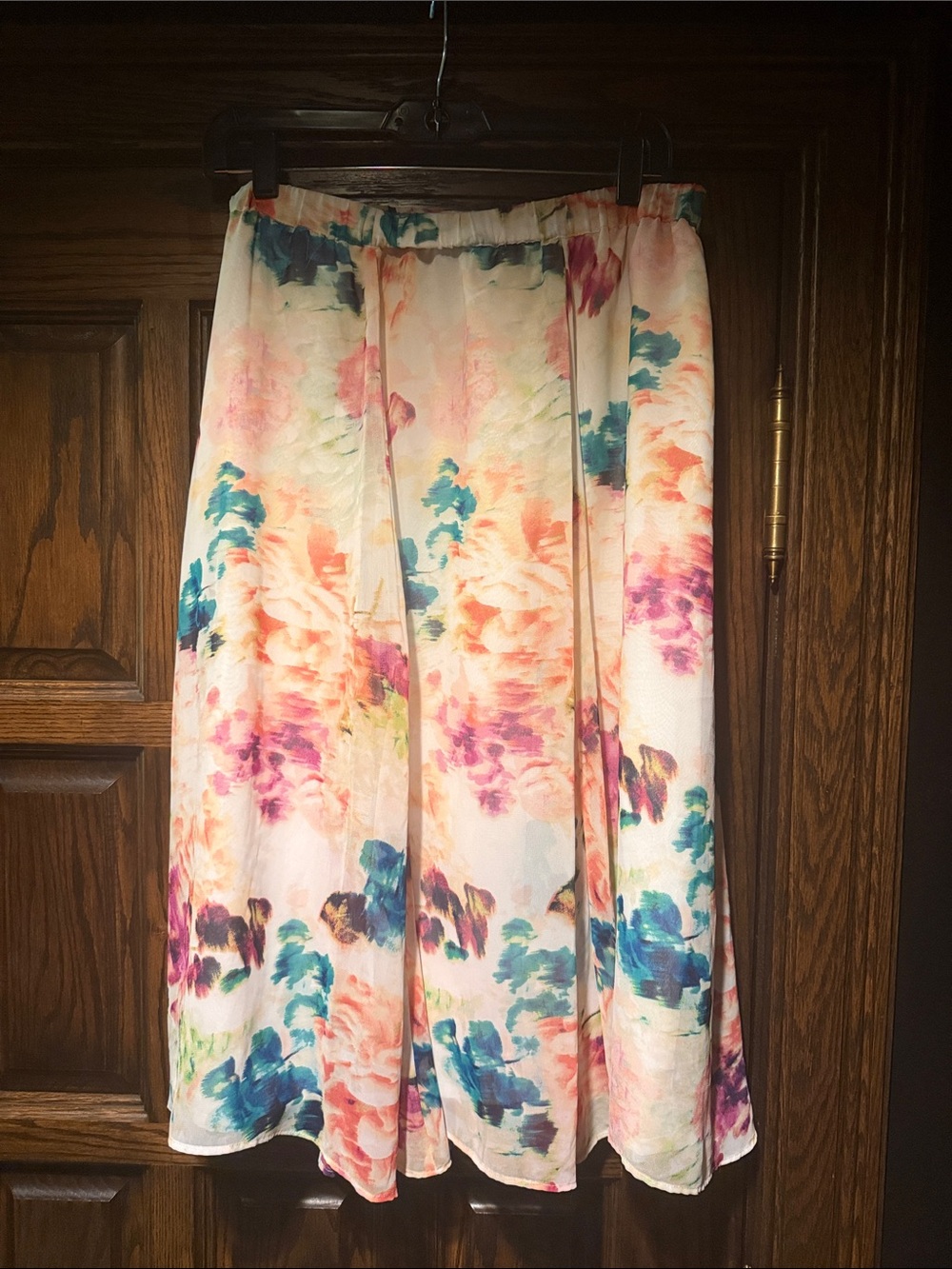 Floral Wide Leg Pants Size Medium